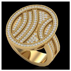 1.75 ctw Amethyst & VS/SI Diamond Ring Halo 14K Rose Gold