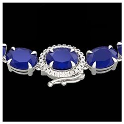 46.44 ctw Canary Citrine & Diamond Bracelet 14K Rose Gold