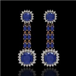 3 ctw Morganite & Halo VS/SI Diamond Earrings 14K Rose Gold