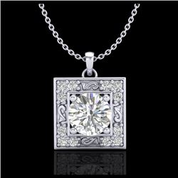 2 ctw SI/I Fancy Intense Yellow Diamond Halo Ring 10K White Gold