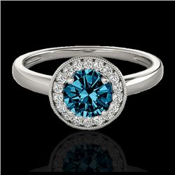 1.61 ctw H-SI/I Diamond Ring 10K White & Rose Gold