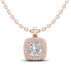 27.93 ctw Opal & Diamond Halo Necklace 10K Yellow Gold