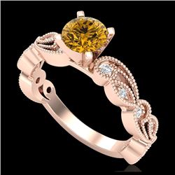 1.75 ctw SI Fancy Blue Diamond Halo Ring 10K White Gold