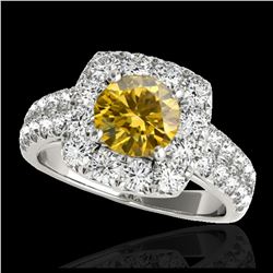 2.69 ctw Emerald & Diamond Ring 14K Rose Gold