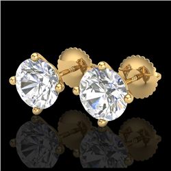 7.24 ctw Aquamarine & Diamond Earrings 14K White Gold