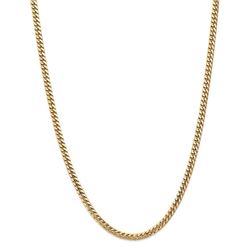 14k Yellow Gold 4.3 mm Solid Miami Cuban Chain - 22 in.