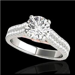 1.70 ctw Fancy Black Diamond Art Deco Ring 18K White Gold