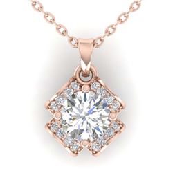 1.26 ctw VS/SI Cushion Diamond 2pc Set Halo 14K Rose Gold