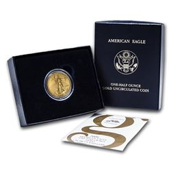 2006-W 1/2 oz Burnished Gold American Eagle (w/Box & COA)