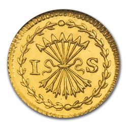 1762 Netherlands Gold Stuiver MS-65 NGC