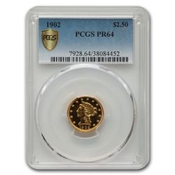 1902 $2.50 Liberty Gold Quarter Eagle PR-64 PCGS