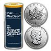 Image 1 : 2011 Canada 1 oz Silver Maple Leaf (25-Coin MintDirect® Tube)