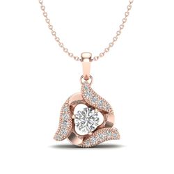 2.50 ctw Sky Blue Topaz & VS/SI Diamond Earrings 10K Rose Gold