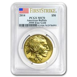 2014 1 oz Gold Buffalo MS-70 PCGS (FirstStrike®)