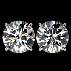 8.84 ctw Emerald & Diamond Earrings 14K Rose Gold