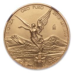 2013 Mexico 1 oz Gold Libertad MS-70 NGC
