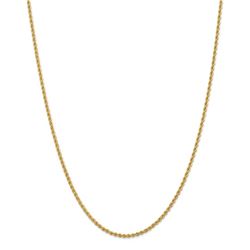 14k Yellow Gold 2.25 mm Regular Rope Chain - 26 in.