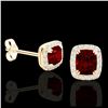 Image 2 : 0.75 ctw Fancy Intense Blue Diamond Ring 18K Rose Gold
