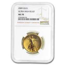 2009 Ultra High Relief Gold Double Eagle MS-70 NGC