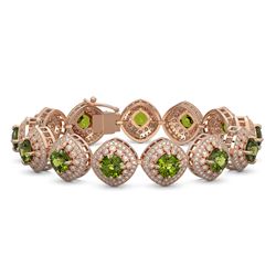 7.07 ctw Tourmaline & Diamond Ring 14K Yellow Gold