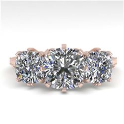 35.13 ctw Sky Topaz & Diamond Halo Necklace 10K Rose Gold