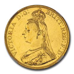 1887 Great Britain Gold 5 Pounds MS-63 NGC