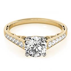 2.25 ctw Citrine & VS/SI Diamond Ring 10K White Gold