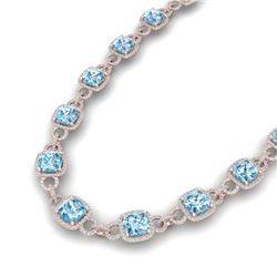 6.47 ctw Sapphire & Diamond Ring 14K White Gold