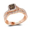 Image 1 : 14kt White Gold Round Diamond Single Row Stackable Band Ring 1/8 Cttw