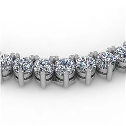 8.51 ctw Blue Sapphire & Diamond Ring 18K White Gold