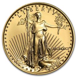1991 1/4 oz Gold American Eagle BU (MCMXCI)