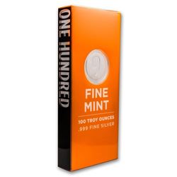 100 oz Silver Bar - 9Fine Mint