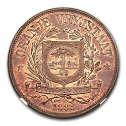 (1815-16) Orange Free State Penny PR-64 PCGS (Red/Brown)