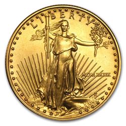 1989 1/2 oz Gold American Eagle BU (MCMLXXXIX)