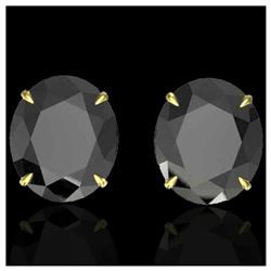4.25 ctw Sapphire & VS/SI Diamond Earrings 18K White Gold