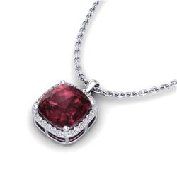0.50 ctw VS/SI Diamond Art Deco Necklace 14K Rose Gold