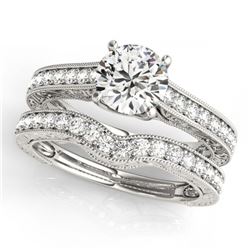 1.76 ctw VS/SI Diamond 2pc Set Wedding 14K Yellow Gold