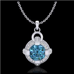 1.93 ctw H-SI/I Diamond Solitaire Halo Ring 10K White Gold