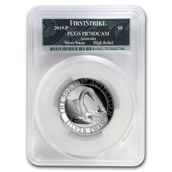 2019 Australia 5 oz Silver Swan PR-70 PCGS (FS\, Swan Label)