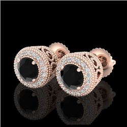 1.45 ctw H-SI/I Diamond Solitaire Halo Ring 10K White Gold