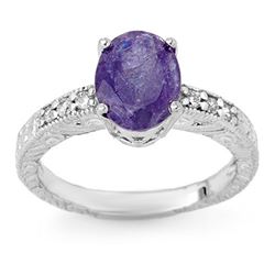 0.90 ctw Yellow Sapphire & Diamond Ring 14K White Gold