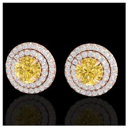 1.25 ctw VS/SI Diamond Solitaire Art Deco Ring 18K Rose Gold