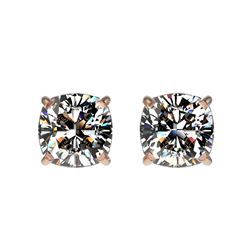 1.52 ctw H-SI/I Diamond Stud Earrings 10K White Gold