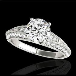 1.60 ctw Fancy Black Diamond Art Deco Ring 18K Rose Gold