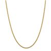 Image 1 : 14k Yellow Gold 2.75 mm Diamond-cut Rope Chain - 36 in.