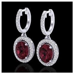 1.40 ctw VS Black Diamond Solitaire Halo Ring 10K White Gold
