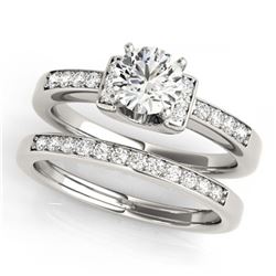 1.15 ctw VS/SI Diamond Art Deco Ring 14K Rose Gold