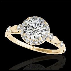 1.50 ctw SI/I Fancy Intense Yellow Diamond Ring 10K Rose Gold