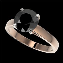 1 ctw VS/SI Diamond Solitaire Ring Halo 14K Rose Gold