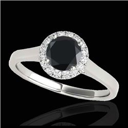 0.50 ctw VS/SI Cushion Diamond Necklace 10K White Gold